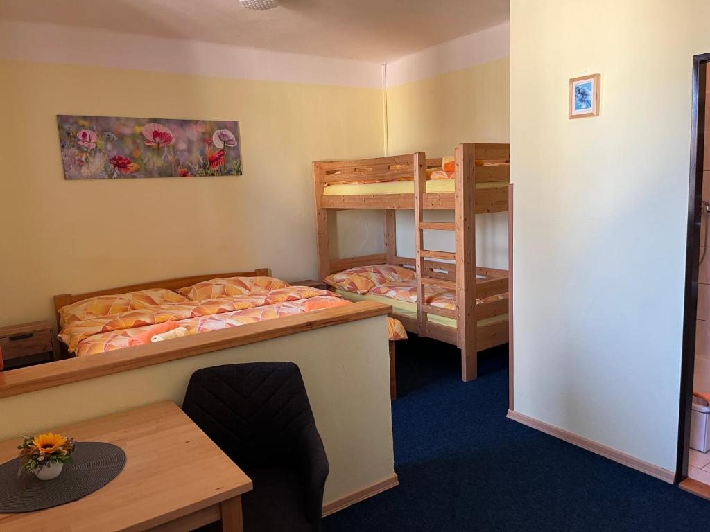Voodi või voodid majutusasutuse Apartmány Lipka toas