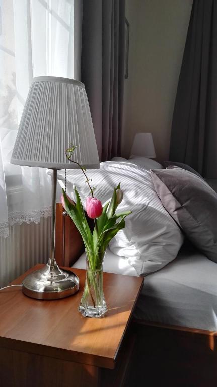 Postel nebo postele na pokoji v ubytování Pension Villa Marit