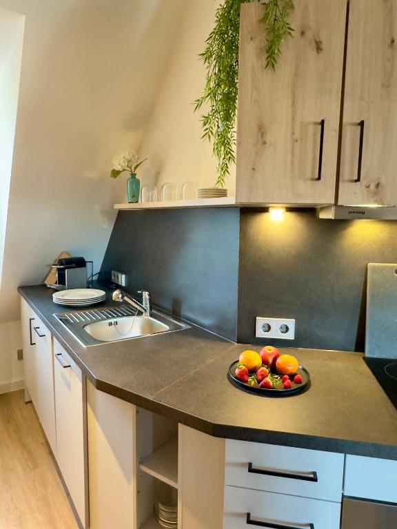 Kuchyň nebo kuchyňský kout v ubytování Living & Serviced Apartments by Blauer Wolf
