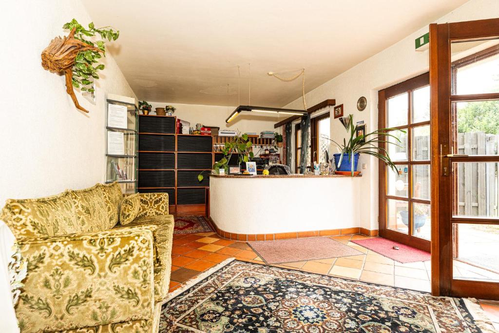 Posezení v ubytování Gästehaus Strieth