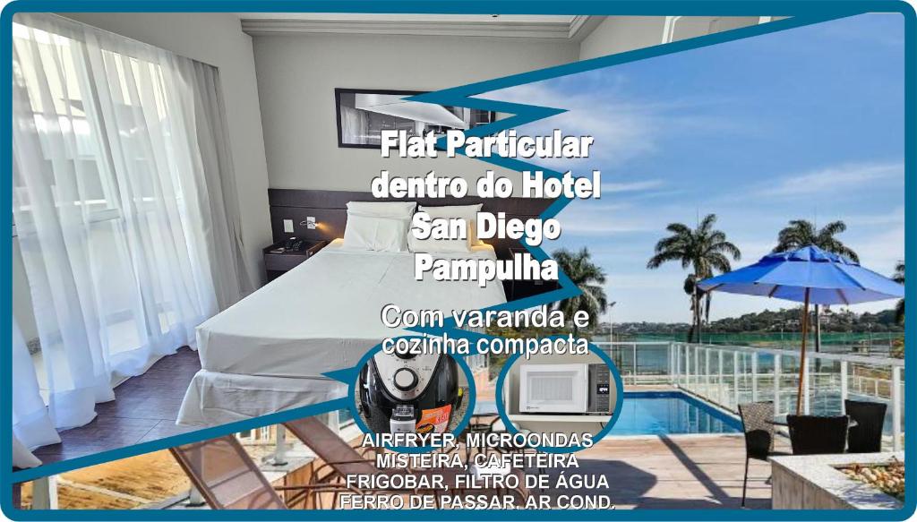Fotografie z fotogalerie ubytování Flat Pampulha orla prox Mineirão com varanda v destinaci Belo Horizonte