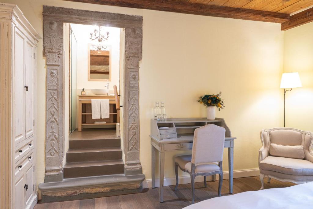 Posezení v ubytování Château Salavaux