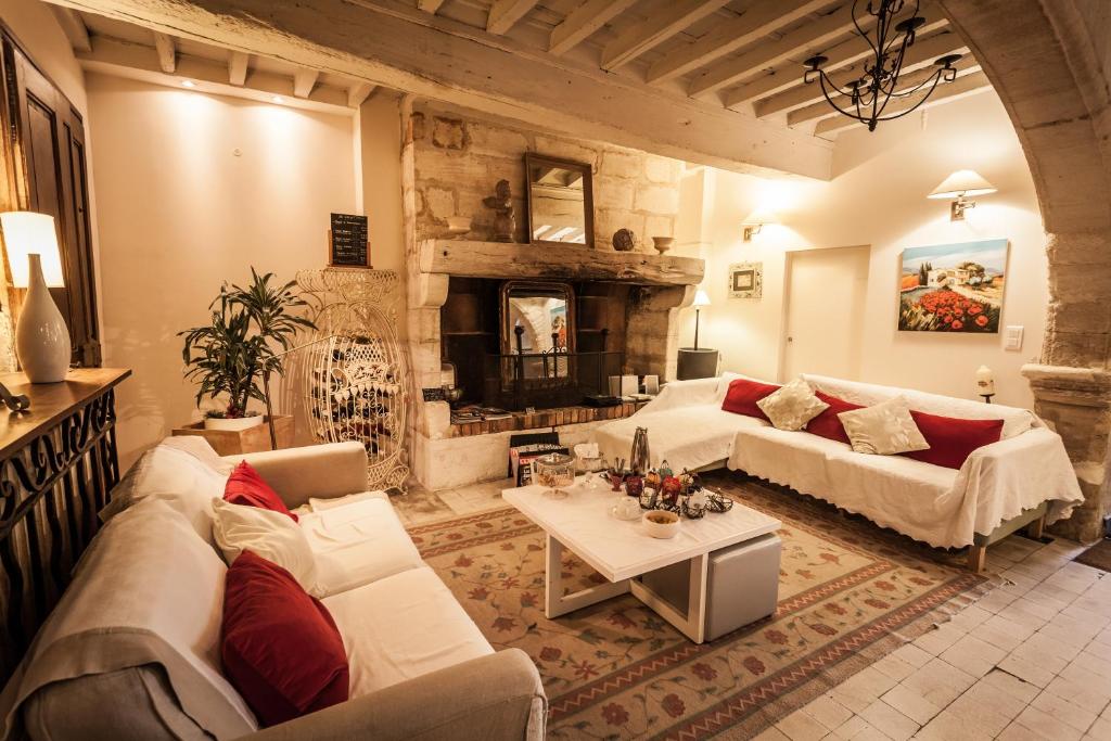 Posezení v ubytování Hotel De L'Atelier