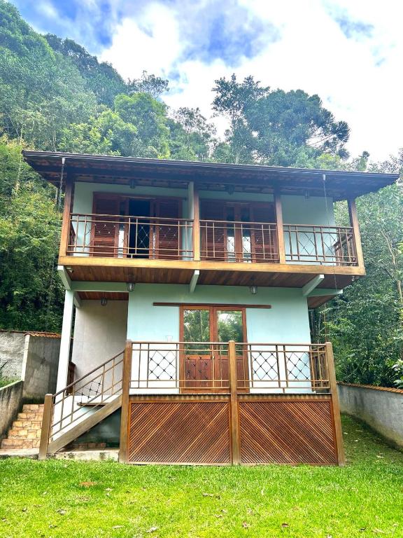 Un balcón o terraza en Casa das Estrelas