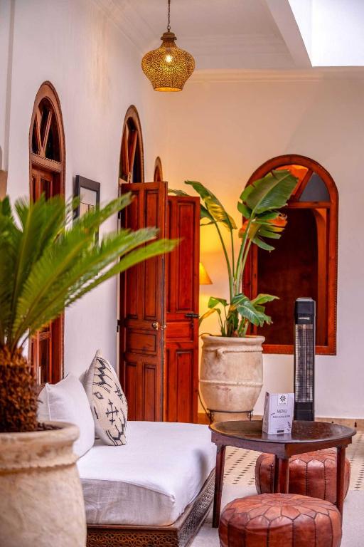 Et sittehjørne på Riad Adika & Spa