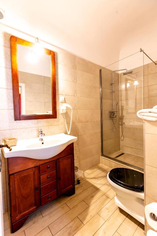 Koupelna v ubytování Hotel Casa Wagner