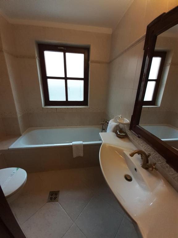Koupelna v ubytování Hotel Casa Wagner