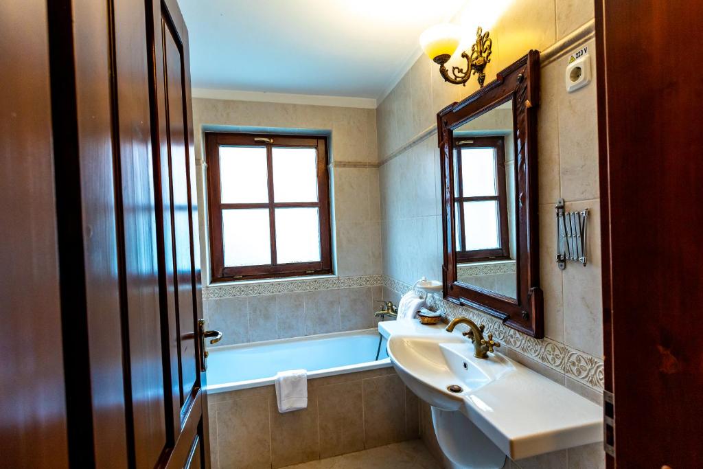 Koupelna v ubytování Hotel Casa Wagner