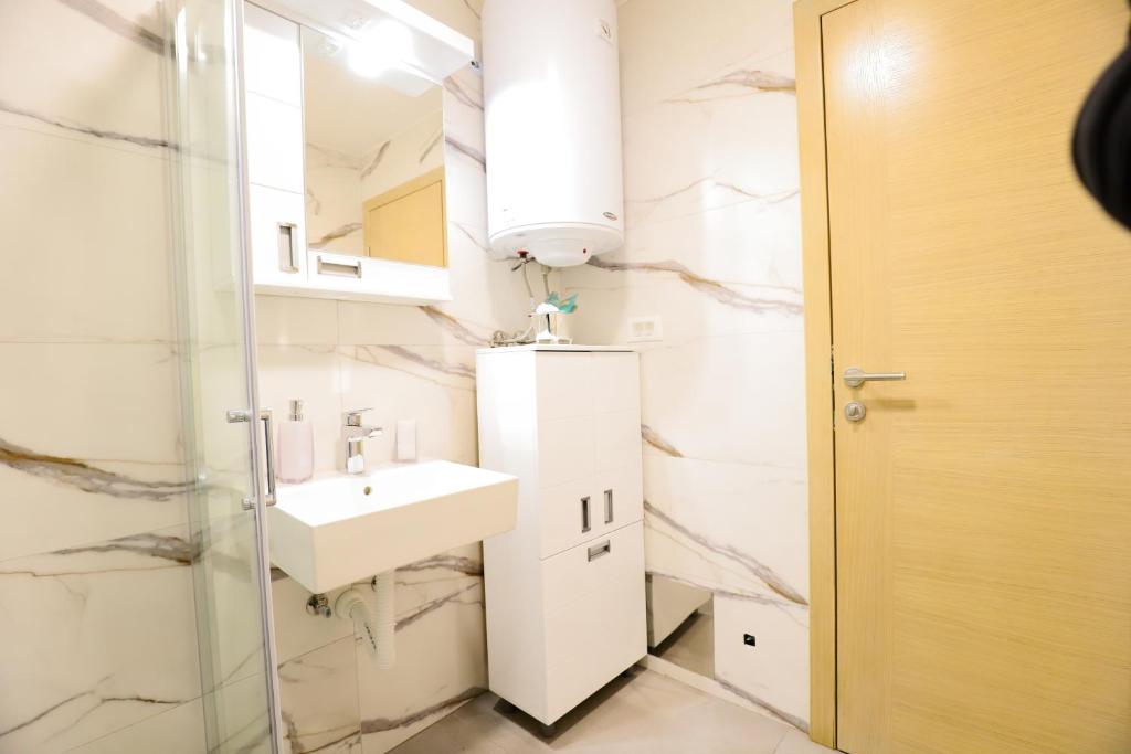 Koupelna v ubytování Apartman NN