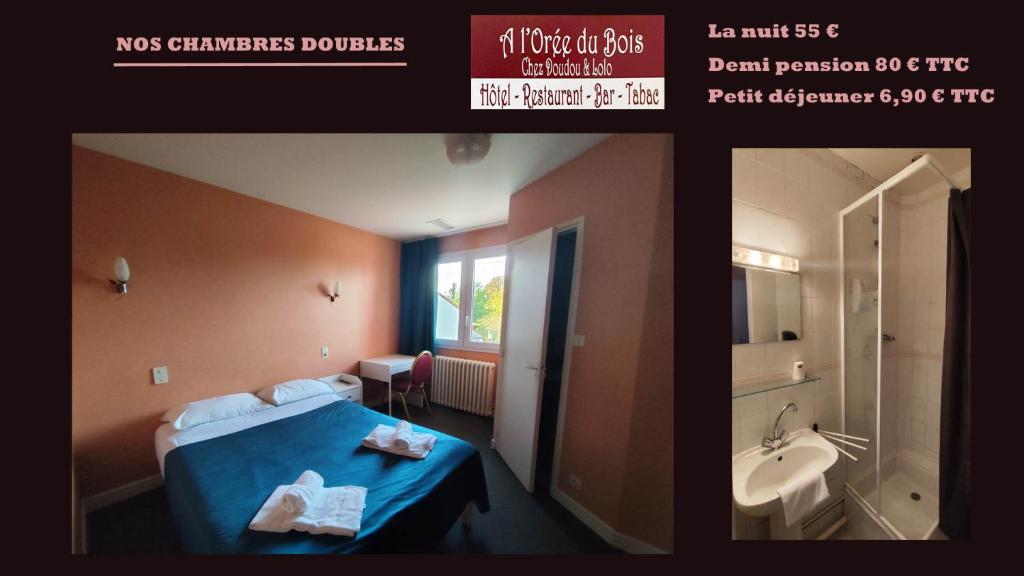 Koupelna v ubytování A L'Orée du Bois chez Doudou&Lolo