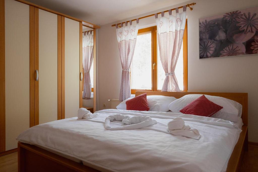 Postel nebo postele na pokoji v ubytování Korbáčikovo - Malá Fatra