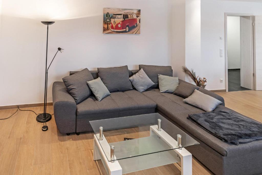 Posezení v ubytování Ferienwohnung Eifelhöhe Reger