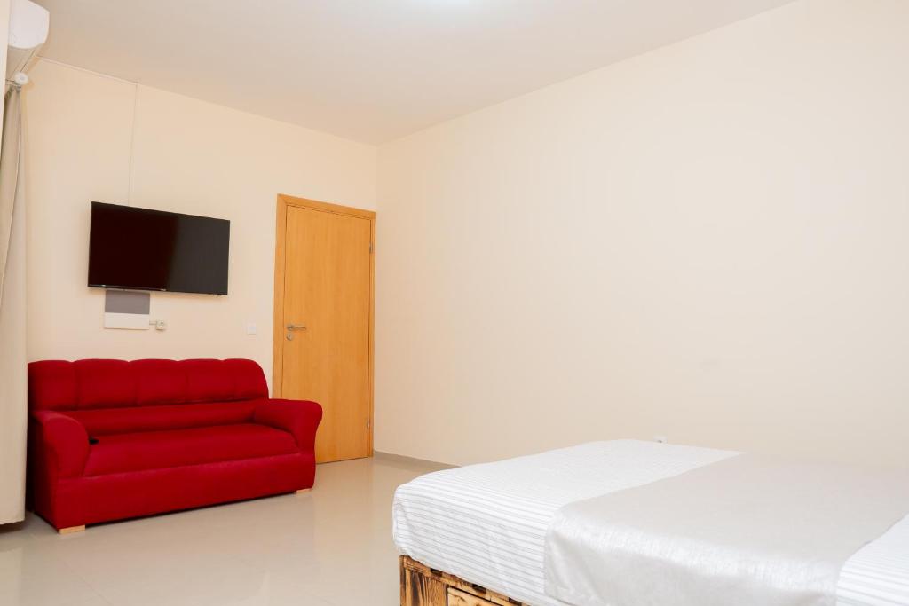 TV a/nebo společenská místnost v ubytování J Martins ApartHotel