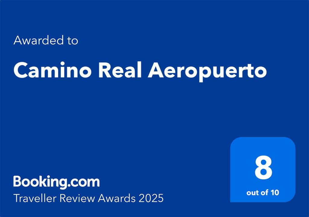 a screenshot of the canina real expository text at Camino Real Aeropuerto in Mexico City