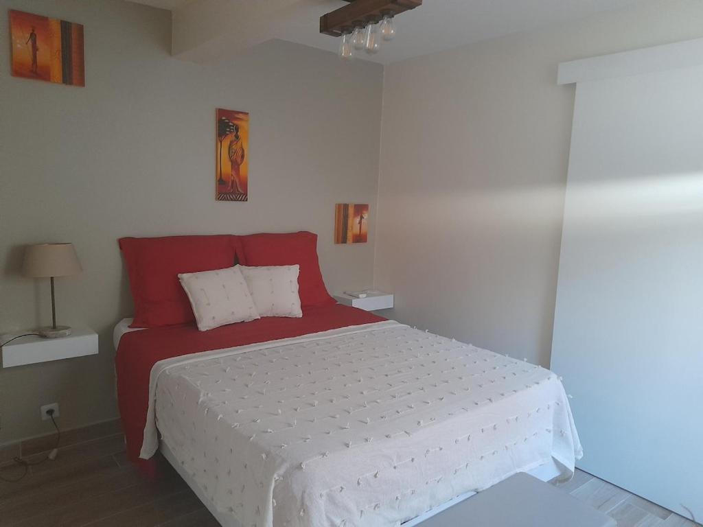Postel nebo postele na pokoji v ubytování T 2 Ste Anne à 5mn de la Plage