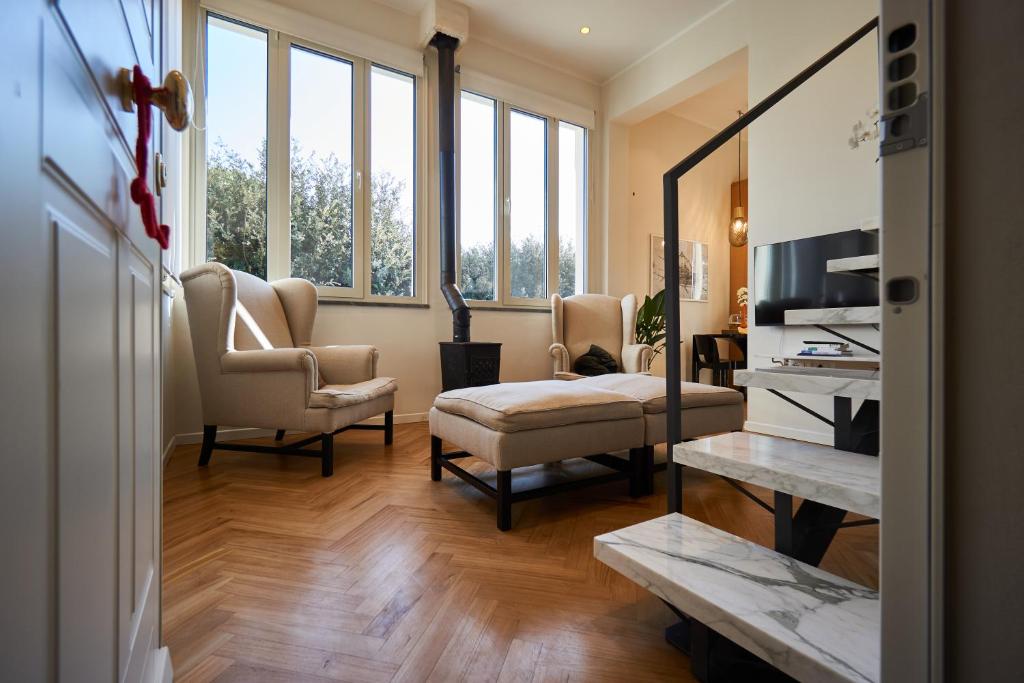 Et tv og/eller underholdning på Villa Chiara class aparthotel