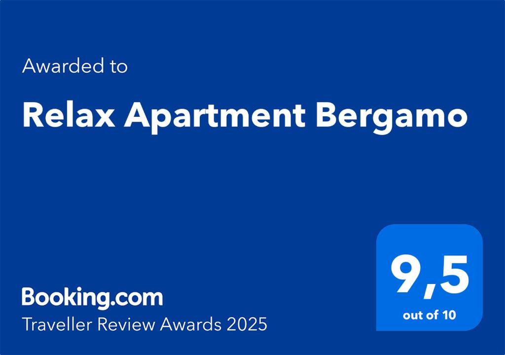 Certifikát, hodnocení, plakát nebo jiný dokument vystavený v ubytování Relax Apartment Bergamo