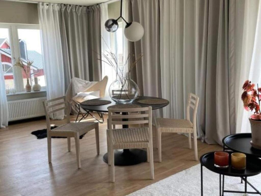 Posezení v ubytování Apartment with balcony in Sölvesborg