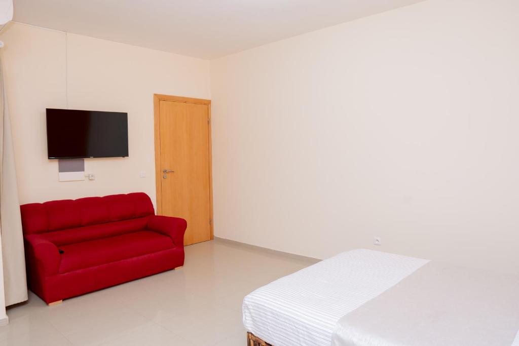 TV a/nebo společenská místnost v ubytování J Martins ApartHotel