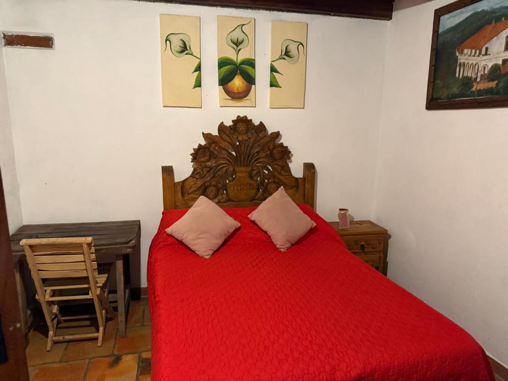 Postel nebo postele na pokoji v ubytování Hotel del Pozo