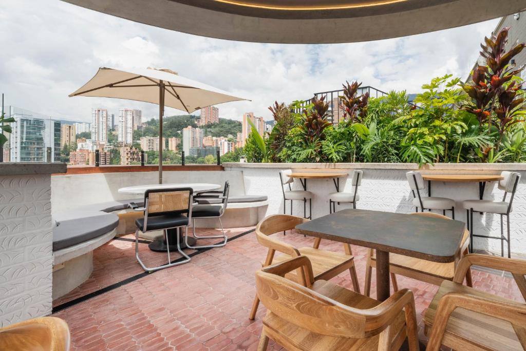 Balkón nebo terasa v ubytování Heiss Hotel