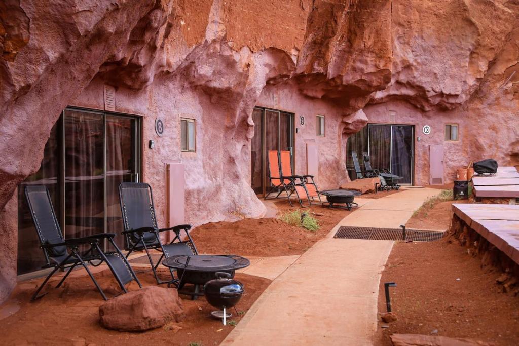 Posezení v ubytování The Caves at Moab - At Private Riverside Ranch