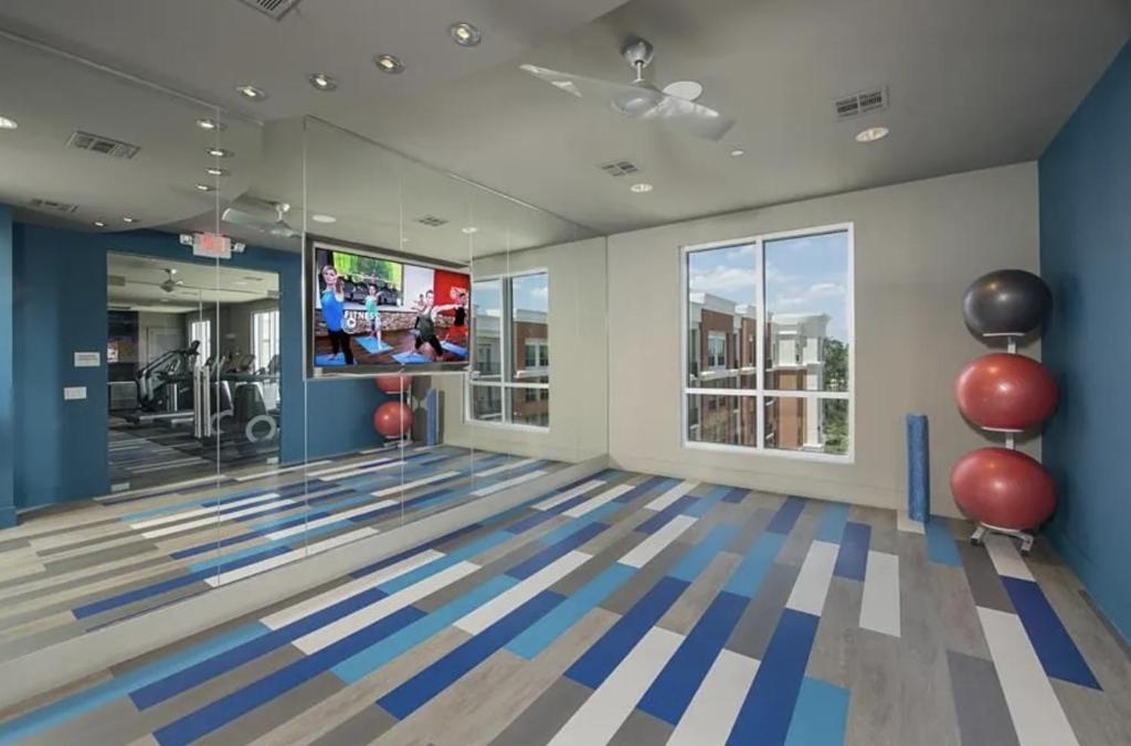 Fitness centrum a/nebo fitness zařízení v ubytování Resort Style Apartments in Spring, TX