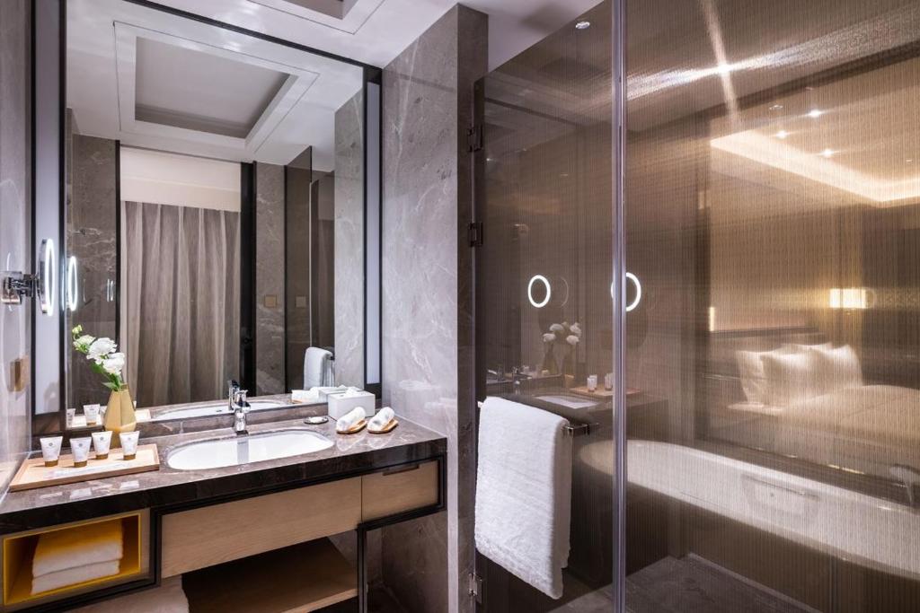 Koupelna v ubytování Grand Mercure Shanghai Lingang