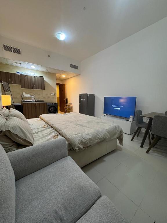 Η κουζίνα ή μικρή κουζίνα στο Fam building smart tower