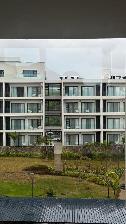 Budova, kde se aparthotel nachází