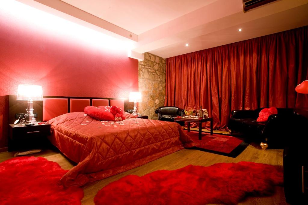 Ένα ή περισσότερα κρεβάτια σε δωμάτιο στο Cezaria