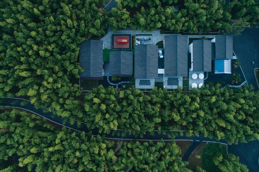 Letecký snímek ubytování Shangyin Chuanbu Holiday Manor