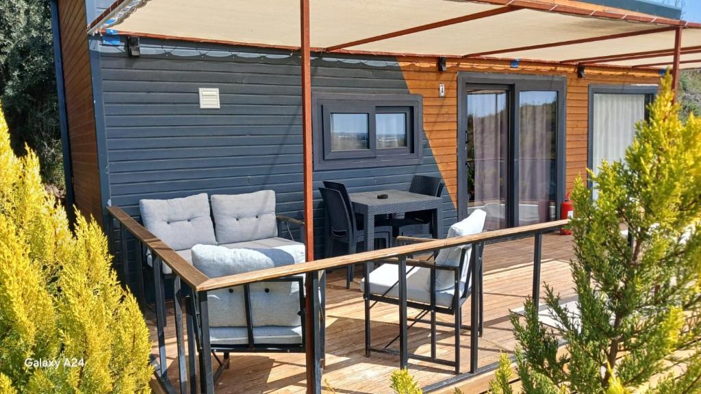 Balcone o terrazza di Kaktüs tiny house