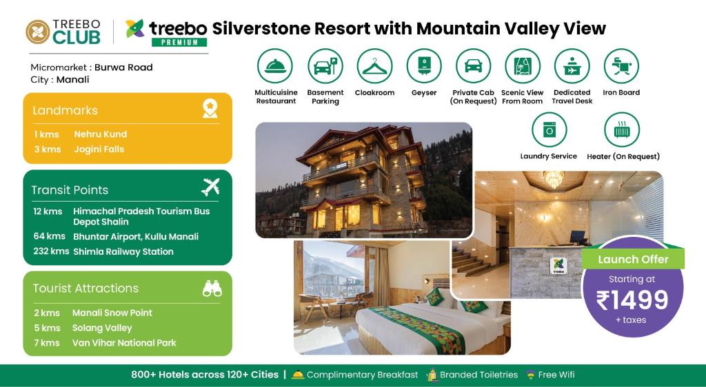 Fotografie z fotogalerie ubytování Treebo Premium Silverstone Resort With Mountain Valley View v destinaci Manāli