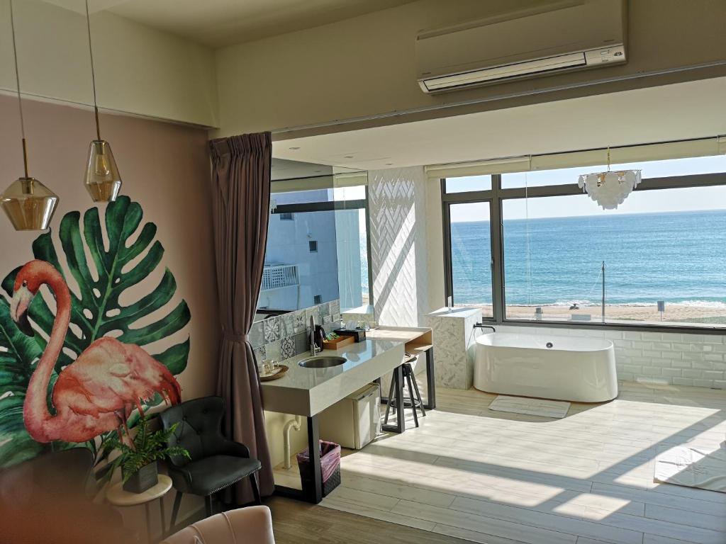 Nespecifikovaný výhled na moře nebo výhled na moře při pohledu z bed and breakfast