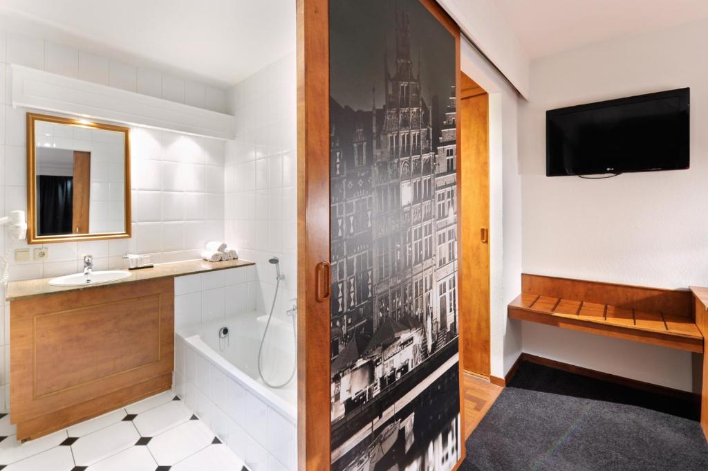 Koupelna v ubytování Van der Valk Hotel Nazareth-Gent