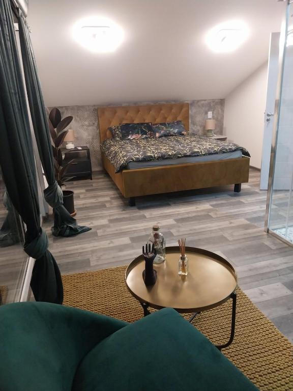 Postel nebo postele na pokoji v ubytování Olive garden house