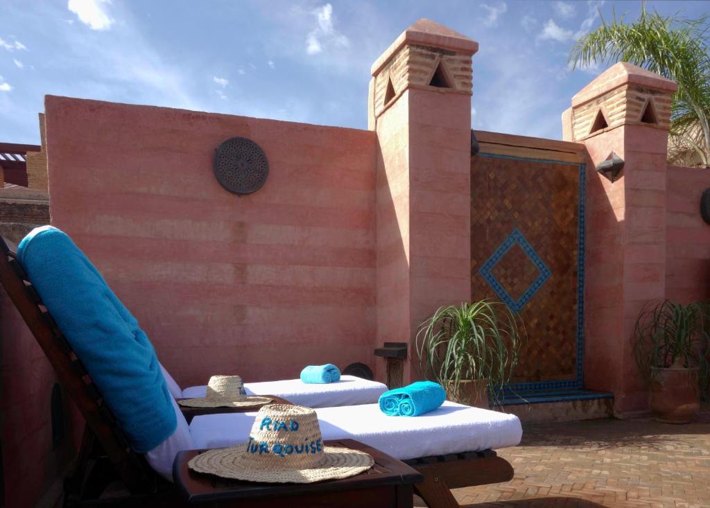 Posezení v ubytování Riad Turquoise