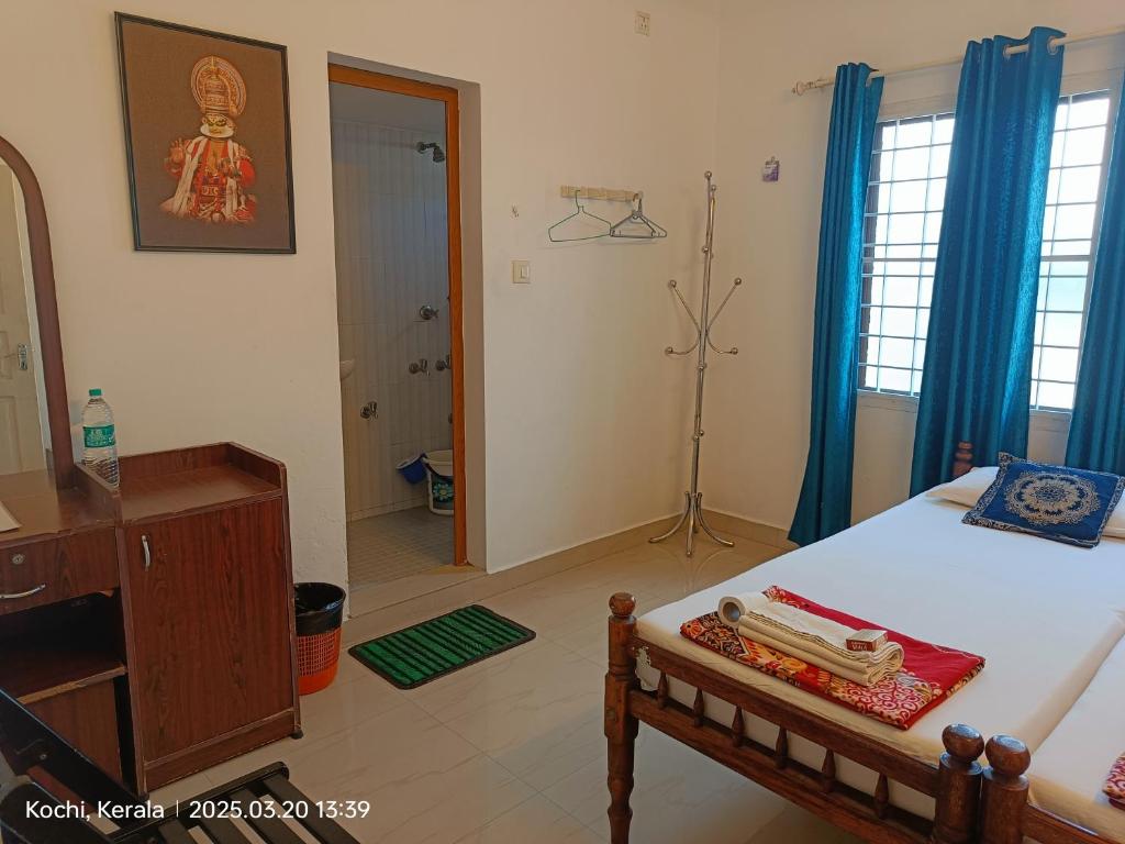 Postel nebo postele na pokoji v ubytování ChristVille