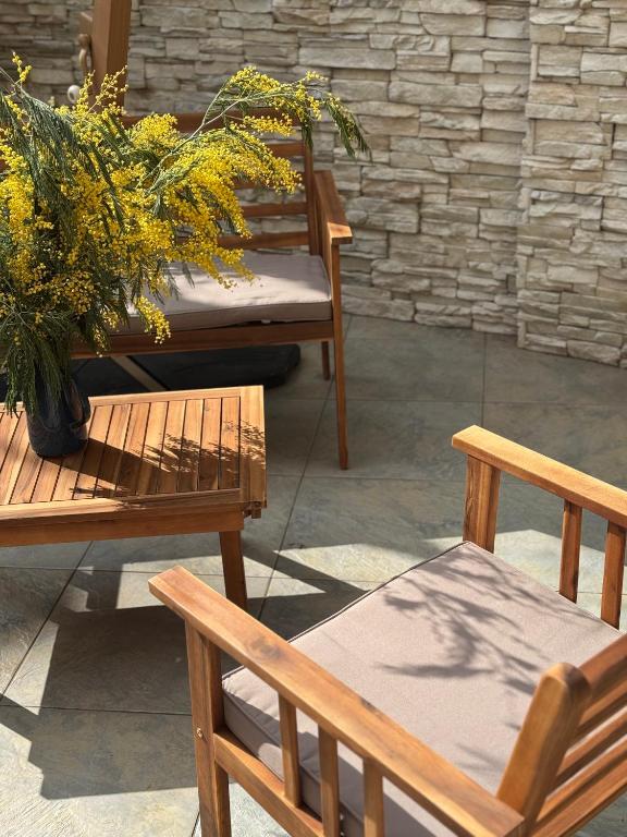 Posezení v ubytování Hôtel U Palazzu & Spa