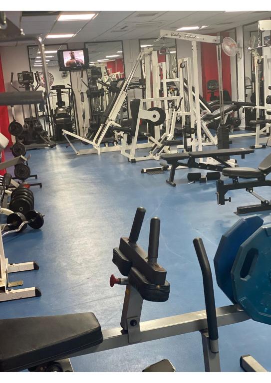 Fitness centrum a/nebo fitness zařízení v ubytování Navarria Blue Hotel