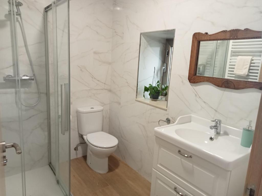 Kúpeľňa v ubytovaní A casa do lajueiro