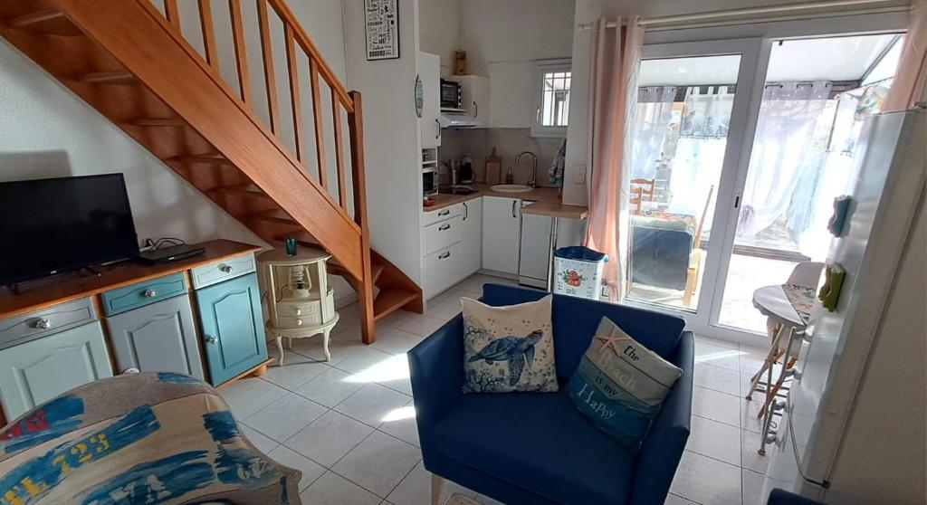 Kuchyňa alebo kuchynka v ubytovaní La maison coquillage
