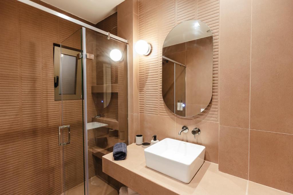 Koupelna v ubytování Palm View Suites