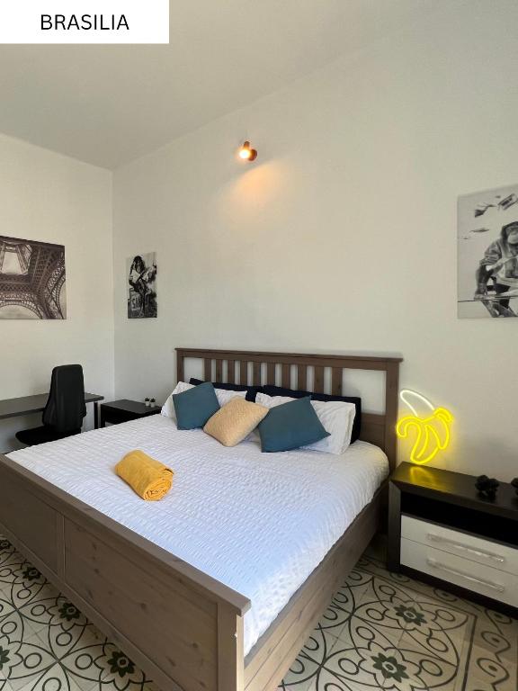 Postel nebo postele na pokoji v ubytování CoLiving Villa Brasil