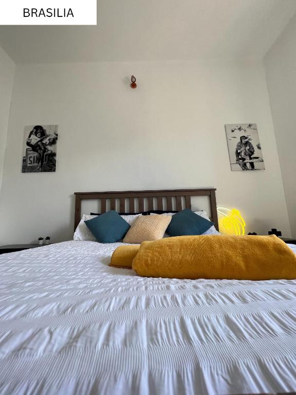 Postel nebo postele na pokoji v ubytování CoLiving Villa Brasil