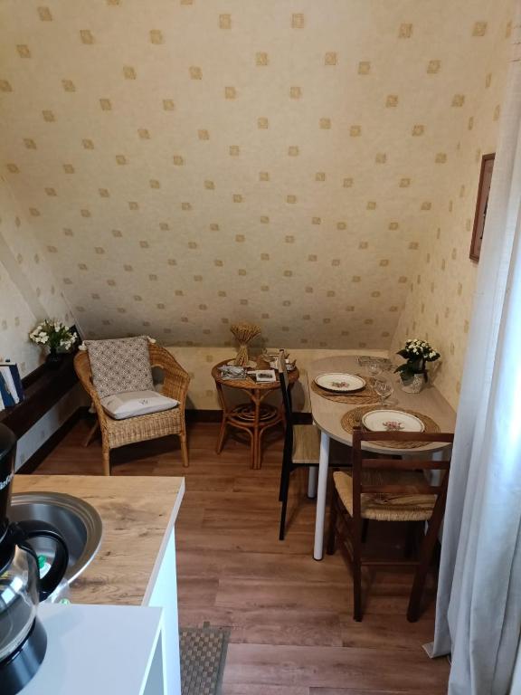 Posezení v ubytování Maison d'hôtes Les Vallées