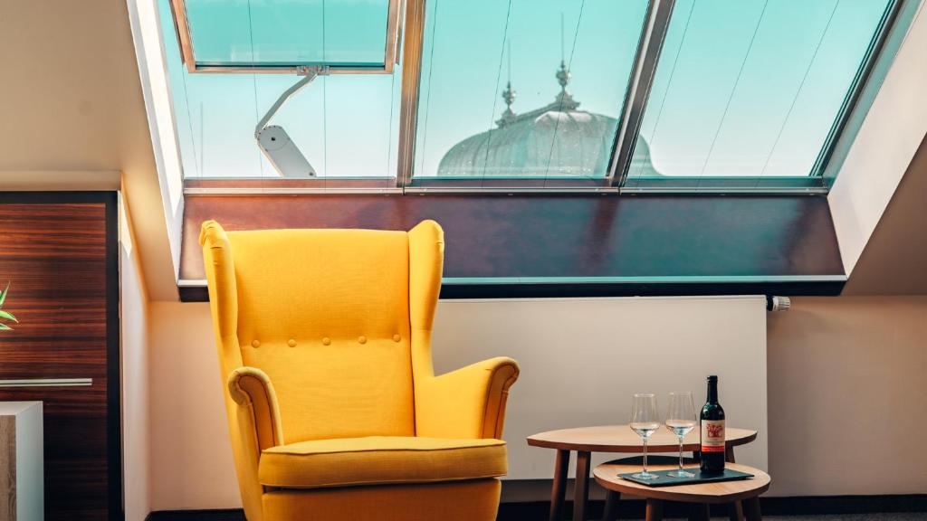 Posezení v ubytování Boutique Hotel Klarov