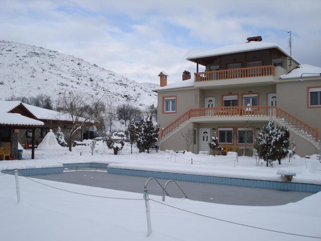 Villa Platythea om vinteren