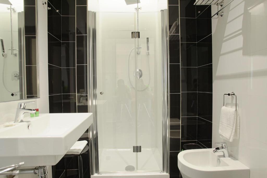 Koupelna v ubytování Hotel Agrigento Home